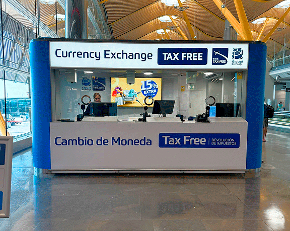 Agência de câmbio no Aeropuerto Adolfo Suárez Madrid-Barajas, Madrid