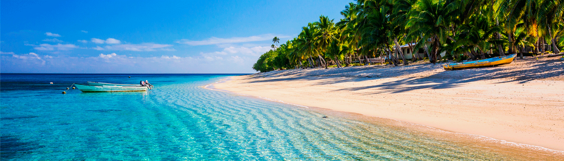 Playa paradisiaca de agua azul, arena blanca y palmeras perteneciente a la República de las Islas Fiyi. Global Exchange - Dólar de Fiyi (FJD). Playa paradisiaca de agua azul, arena blanca y palmeras perteneciente a la República de las Islas Fiyi. Global Exchange - Dólar de Fiyi (FJD).