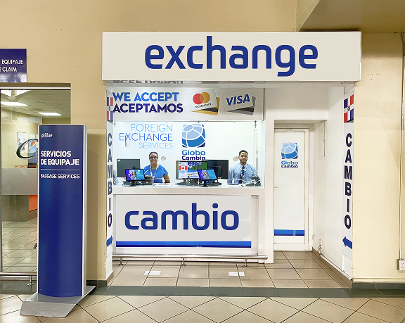 Foreign currency exchange office of Global Exchange located in the Dominican Republic Foreign currency exchange office of Global Exchange located in the Dominican Republic