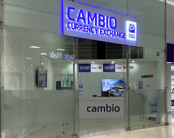 Foreign currency exchange office of Global Exchange located in C.C. Premium Medellín, in Colombia