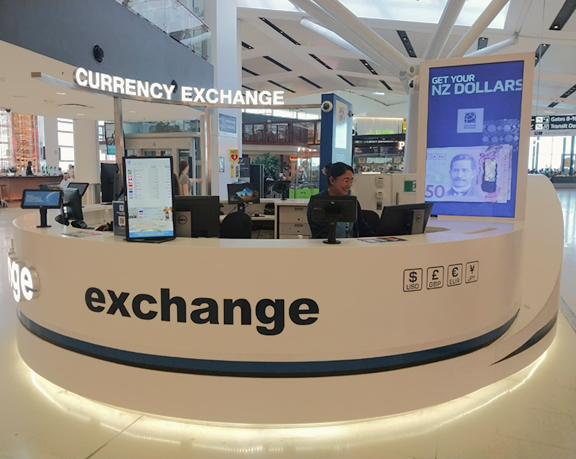 Global Exchange foreign currency exchange office located at Kingsford Smith International Airport (Sydney, Australia)