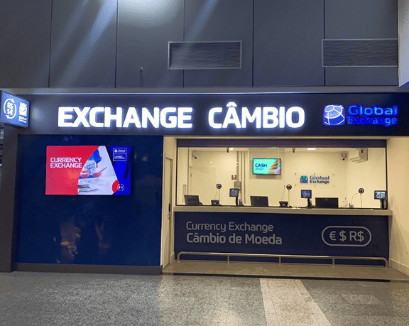 Office for exchanging Foreign currency of Global Exchange located at the international airport of Fortaleza