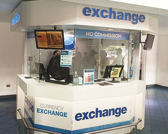 Office for exchanging Foreign currency of Global Exchange located at Augusto César Sandino International Airport, in Nicaragua. Office for exchanging Foreign currency of Global Exchange located at Augusto César Sandino International Airport, in Nicaragua.