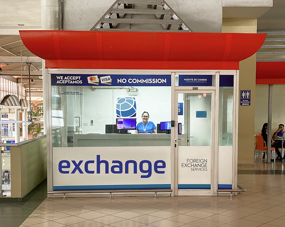 Foreign currency exchange office of Global Exchange located in the Dominican Republic Foreign currency exchange office of Global Exchange located in the Dominican Republic