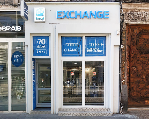 Global Exchange foreign currency exchange office located in Lille, at 64 rue Faidherbe, right opposite Lille Flandres train station.