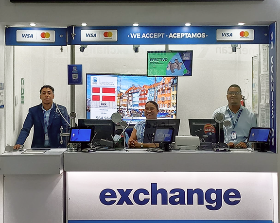 Foreign currency exchange office of Global Exchange located in A.I. Cartagena de Indias, Colombia