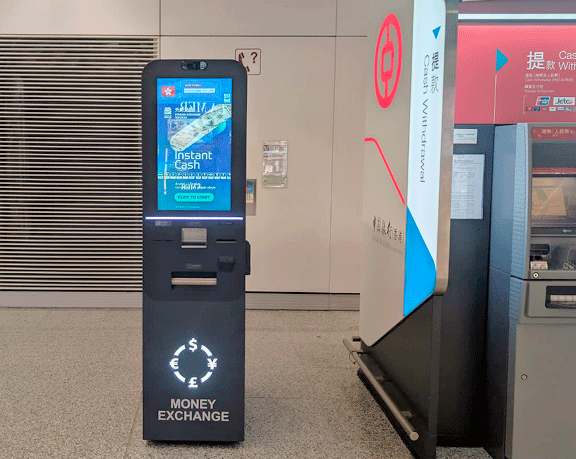 Global Exchange Hong Kong 24/7 currency exchange dispenser Global Exchange Hong Kong 24/7 currency exchange dispenser