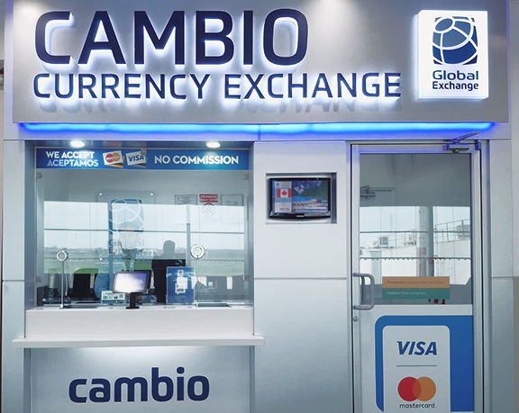 currency exchange office of Globo Cambio located at Daniel Oduber airport, in Liberia (Alajuela) Costa Rica currency exchange office of Globo Cambio located at Daniel Oduber airport, in Liberia (Alajuela) Costa Rica