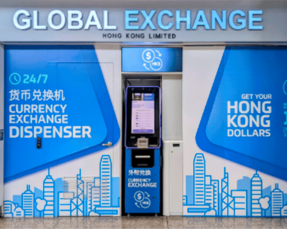 Global Exchange Hong Kong 24/7 currency exchange dispenser Global Exchange Hong Kong 24/7 currency exchange dispenser