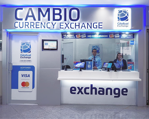 currency exchange office of Globo Cambio located at Daniel Oduber airport, in Liberia (Alajuela) Costa Rica currency exchange office of Globo Cambio located at Daniel Oduber airport, in Liberia (Alajuela) Costa Rica