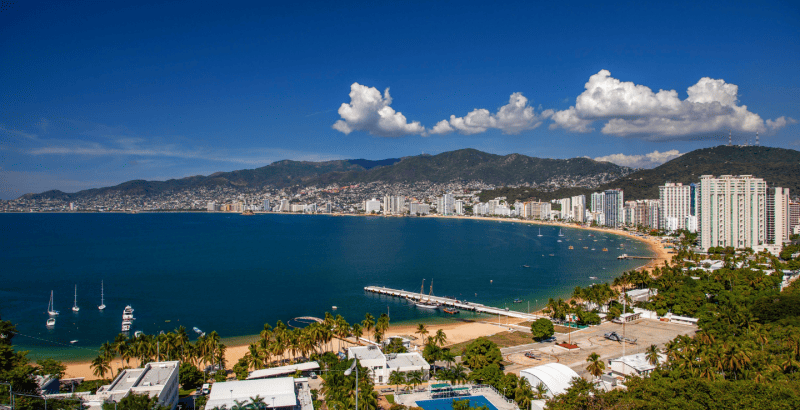 Vista de la ciudad de Acapulco. Vista de la ciudad de Acapulco.