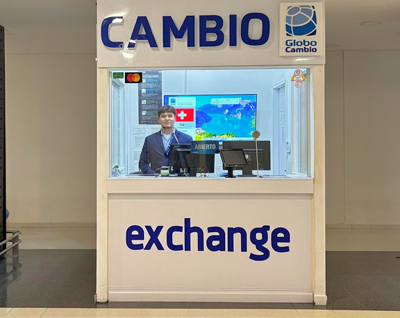 Foreign currency exchange office of Global Exchange located at Camilo Daza International Airport, in Colombia Foreign currency exchange office of Global Exchange located at Camilo Daza International Airport in Colombia.